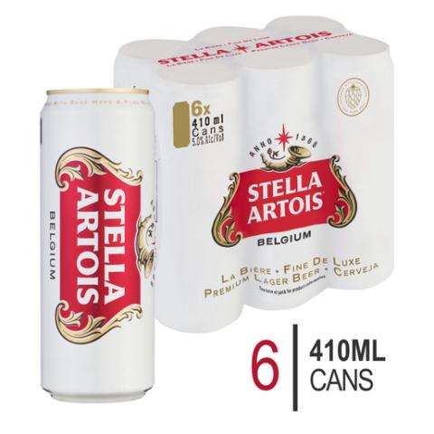 Stella Artois 6 x 410 ml can